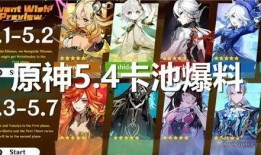 最新爆料4.1原神卡池